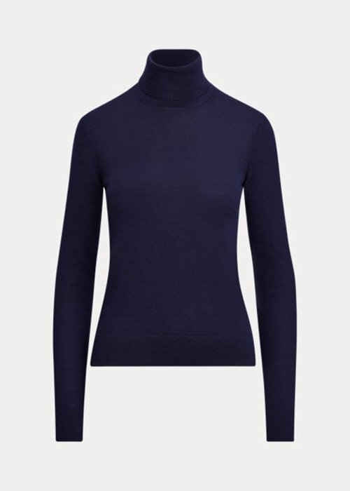 Námořnické dámské rolákové svetry Ralph Lauren Cashmere Námořnické dámské rolákové svetry Ralph Lauren Cashmere