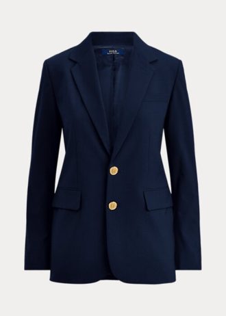 Námořnické dámské sako Ralph Lauren Stretch se dvěma knoflíky Námořnické dámské sako Ralph Lauren Stretch se dvěma knoflíky