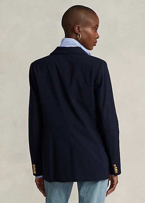 Námořnické dámské sako Ralph Lauren Stretch se dvěma knoflíky Námořnické dámské sako Ralph Lauren Stretch se dvěma knoflíky
