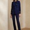 Námořnické dámské strečové vlněné kalhoty Ralph Lauren Alandra