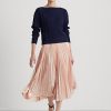 Námořnické dámské svetry Ralph Lauren Aran-Knit z bavlny Námořnické dámské svetry Ralph Lauren Aran-Knit z bavlny