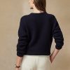 Námořnické dámské svetry Ralph Lauren Flag Cashmere Crewneck Námořnické dámské svetry Ralph Lauren Flag Cashmere Crewneck