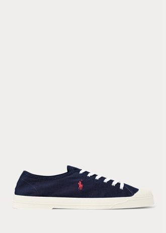 Námořnické / červené pánské tenisky Ralph Lauren Essence 100 Canvas Cap-Toe Námořnické / červené pánské tenisky Ralph Lauren Essence 100 Canvas Cap-Toe