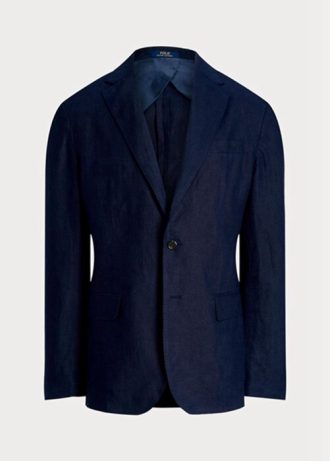 Námořnické pánské blejzry Ralph Lauren Polo Soft Linen Suit Námořnické pánské blejzry Ralph Lauren Polo Soft Linen Suit