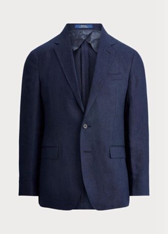 Námořnické pánské blejzry Ralph Lauren Polo Soft Linen Suit Námořnické pánské blejzry Ralph Lauren Polo Soft Linen Suit