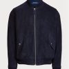 Námořnické pánské bundy Ralph Lauren Suede Bomber