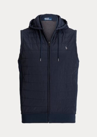 Námořnická pánská hybridní vesta s kapucí Ralph Lauren