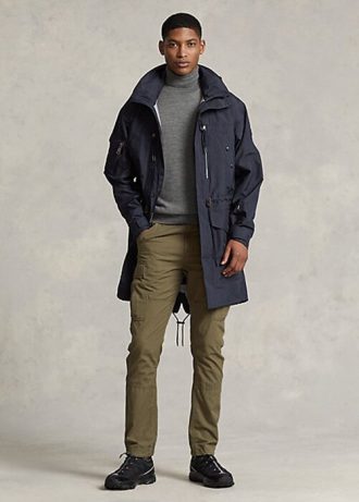 Námořnické pánské kabáty Marsh s kapucí Ralph Lauren odpuzující vodu