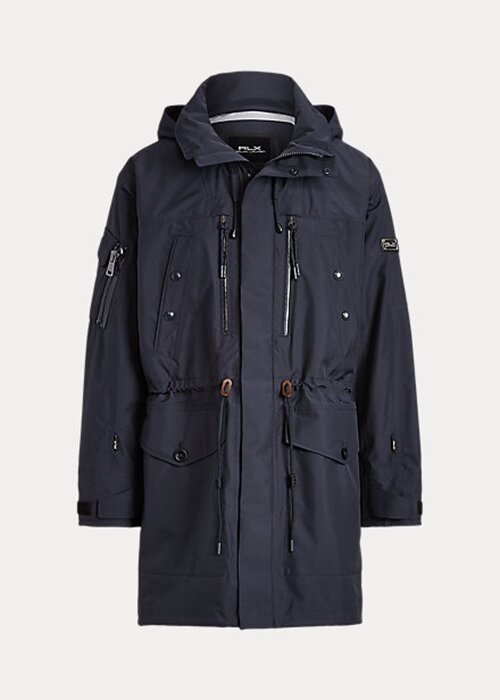 Námořnické pánské kabáty Marsh s kapucí Ralph Lauren odpuzující vodu Námořnické pánské kabáty Marsh s kapucí Ralph Lauren odpuzující vodu