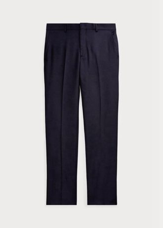 Námořnické pánské kalhoty Slim Fit vlněné keprové kalhoty Ralph Lauren