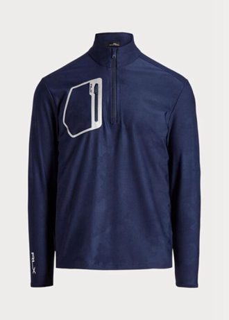 Námořnická pánská mikina Ralph Lauren GolfClassic Fit Camo Jacquard Pullover