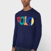 Námořnická pánská mikina s logem Ralph Lauren Námořnická pánská mikina s logem Ralph Lauren