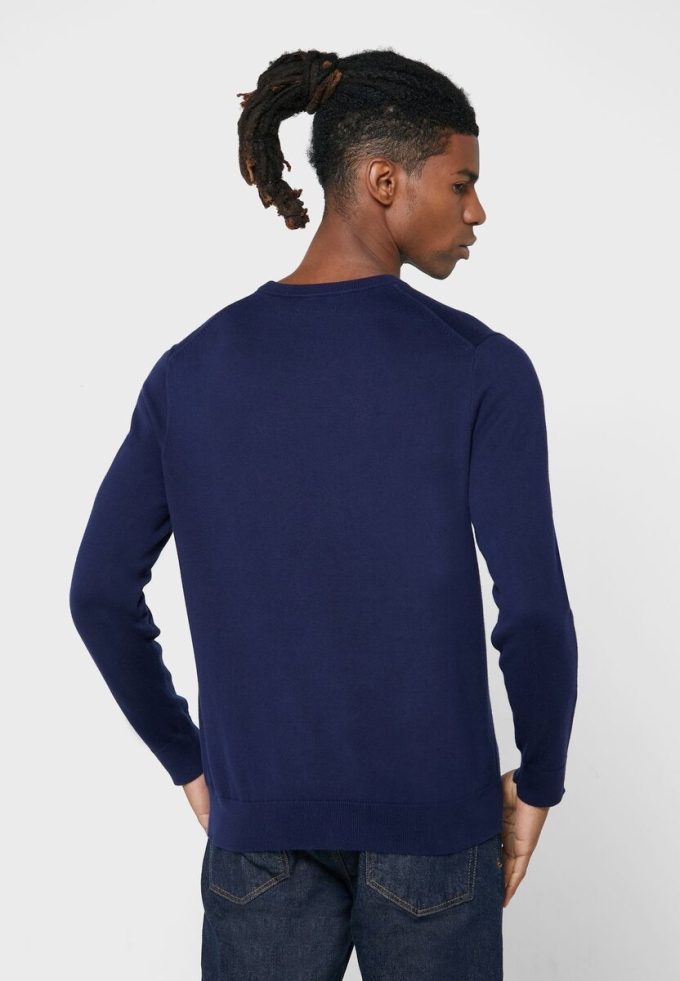 Námořnická pánská mikina s logem Ralph Lauren Námořnická pánská mikina s logem Ralph Lauren