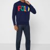 Námořnická pánská mikina s logem Ralph Lauren Námořnická pánská mikina s logem Ralph Lauren