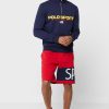 Námořnická pánská mikina s polovičním zipem Ralph Lauren Logo Námořnická pánská mikina s polovičním zipem Ralph Lauren Logo