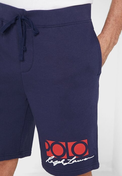 Námořnické pánské šortky Ralph Lauren Signature Logo Námořnické pánské šortky Ralph Lauren Signature Logo