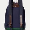 Námořnické pánské plátěné batohy Ralph Lauren s vyšívaným logem Námořnické pánské plátěné batohy Ralph Lauren s vyšívaným logem