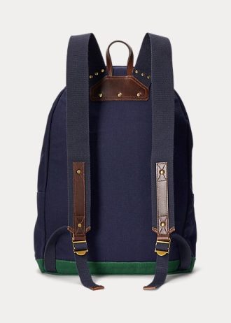 Námořnické pánské plátěné batohy Ralph Lauren s vyšívaným logem