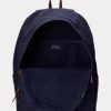 Námořnické pánské plátěné batohy Ralph Lauren s vyšívaným logem Námořnické pánské plátěné batohy Ralph Lauren s vyšívaným logem