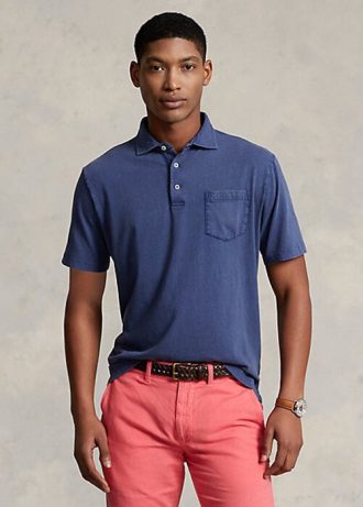Námořnické pánské polokošile Ralph Lauren Classic Fit Bavlna-Lan Námořnické pánské polokošile Ralph Lauren Classic Fit Bavlna-Lan