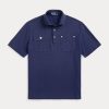 Námořnické pánské polokošile Ralph Lauren Classic Fit Mesh Pocket Pocket Námořnické pánské polokošile Ralph Lauren Classic Fit Mesh Pocket Pocket