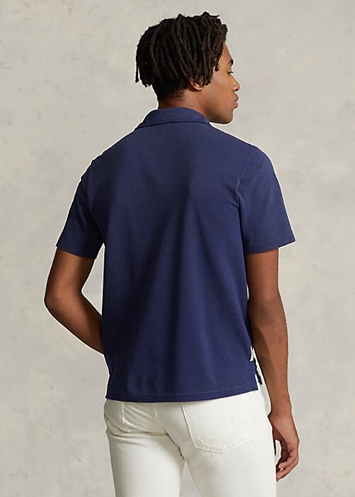 Námořnické pánské polokošile Ralph Lauren Classic Fit Mesh Pocket Pocket Námořnické pánské polokošile Ralph Lauren Classic Fit Mesh Pocket Pocket
