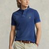Námořnické pánské polokošile Ralph Lauren klasického střihu ze síťoviny Námořnické pánské polokošile Ralph Lauren klasického střihu ze síťoviny