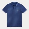 Námořnické pánské polokošile Ralph Lauren klasického střihu ze síťoviny Námořnické pánské polokošile Ralph Lauren klasického střihu ze síťoviny