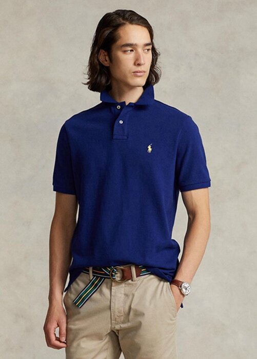 Námořnické pánské polokošile Slim Fit Mesh Ralph Lauren Custom Námořnické pánské polokošile Slim Fit Mesh Ralph Lauren Custom
