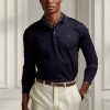 Námořnické pánské polokošile Slim Fit Pique Ralph Lauren Custom Námořnické pánské polokošile Slim Fit Pique Ralph Lauren Custom