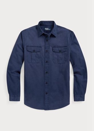 Námořnická pánská pracovní košile Ralph Lauren Classic Fit Chino Námořnická pánská pracovní košile Ralph Lauren Classic Fit Chino