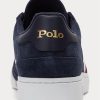 Námořnické pánské semišové nízké tenisky Ralph Lauren Court Námořnické pánské semišové nízké tenisky Ralph Lauren Court