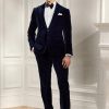 Námořnické pánské společenské kalhoty Ralph Lauren Gregory Velvet