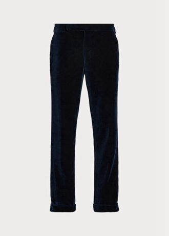 Námořnické pánské společenské kalhoty Ralph Lauren Gregory Velvet