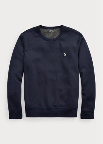 Námořnická pánská svetrová mikina Ralph Lauren s dvojitým úpletem Námořnická pánská svetrová mikina Ralph Lauren s dvojitým úpletem