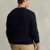 Námořnické pánské svetry Ralph Lauren Bavlněné svetry s kabelovým úpletem