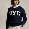 Námořnické pánské svetry Ralph Lauren Nyc Crewneck