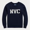 Námořnické pánské svetry Ralph Lauren Nyc Crewneck