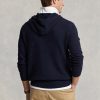 Námořnické pánské svetry Ralph Lauren s texturou z bavlny s kapucí Námořnické pánské svetry Ralph Lauren s texturou z bavlny s kapucí