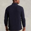Námořnické pánské svetry Ralph Lauren se strukturovanou bavlnou se čtvrtky na zip Námořnické pánské svetry Ralph Lauren se strukturovanou bavlnou se čtvrtky na zip