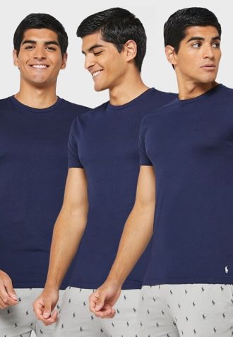 Námořnická pánská trička Ralph Lauren 3 Pack Assorted Crew Neck