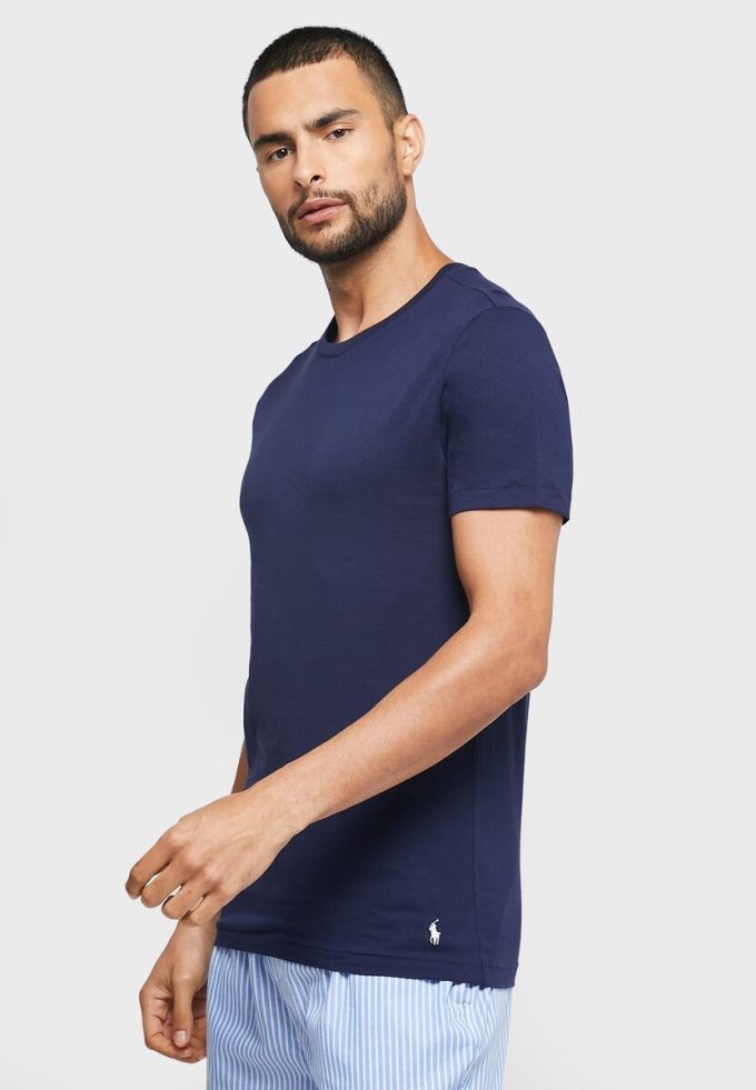 Námořnická pánská trička Ralph Lauren 3 Pack Assorted Crew Neck
