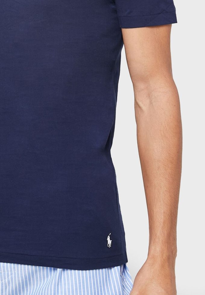 Námořnická pánská trička Ralph Lauren 3 Pack Assorted Crew Neck