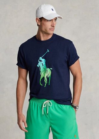 Námořnická pánská trička Ralph Lauren Classic Fit Big Pony Jersey