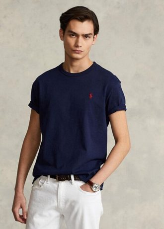 Námořnická pánská trička Ralph Lauren Classic Fit v těžké váze
