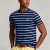 Námořnická pánská trička Ralph Lauren Custom Slim pruhovaná měkká bavlna
