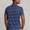 Námořnická pánská trička Ralph Lauren Custom Slim pruhovaná měkká bavlna