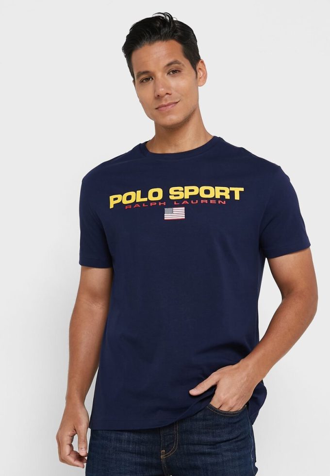 Námořnická pánská trička Ralph Lauren Logo Crew Neck