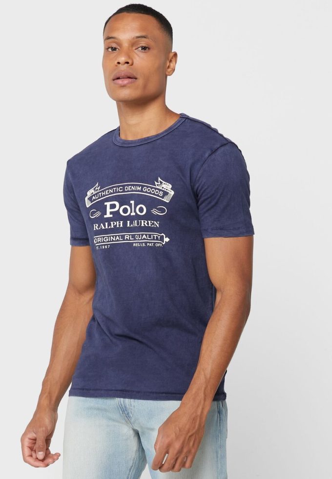 Námořnická pánská trička Ralph Lauren Logo Crew Neck
