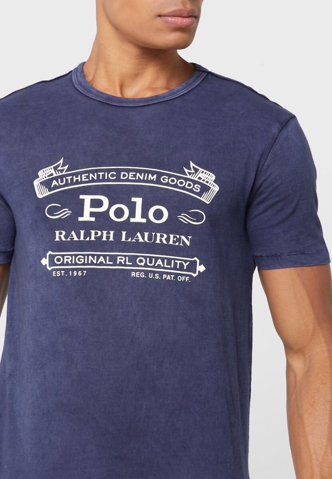 Námořnická pánská trička Ralph Lauren Logo Crew Neck